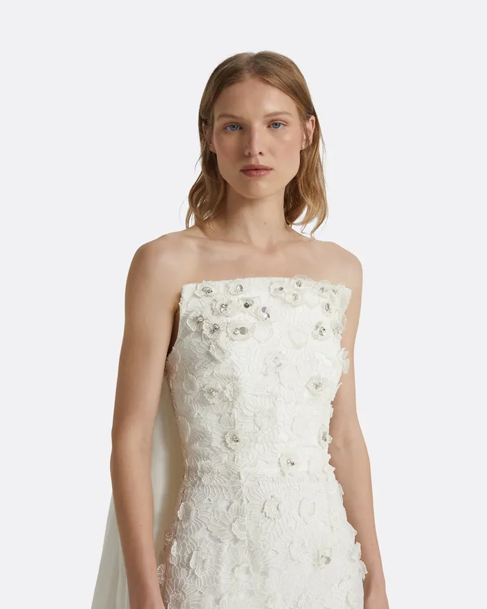 Safiyaa Olena Ivory Long Dress Ivory Women Bridal