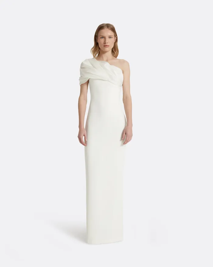 Safiyaa Portan Ivory Long Dress Ivory Women Dresses