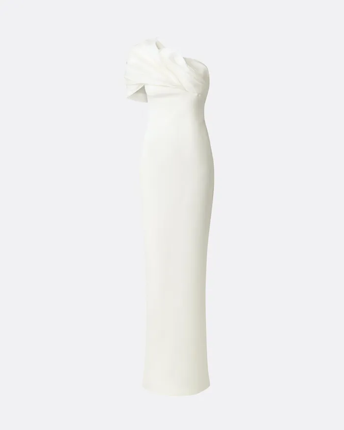 Safiyaa Portan Ivory Long Dress Ivory Women Dresses
