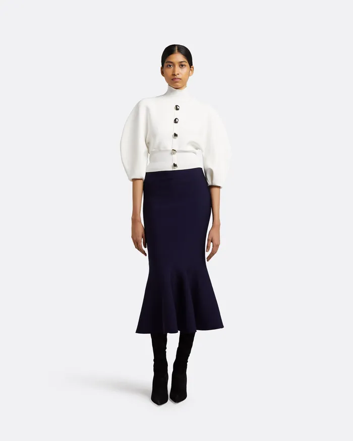 Safiyaa Skirts Women Kimberley Navy Knit Skirt Navy