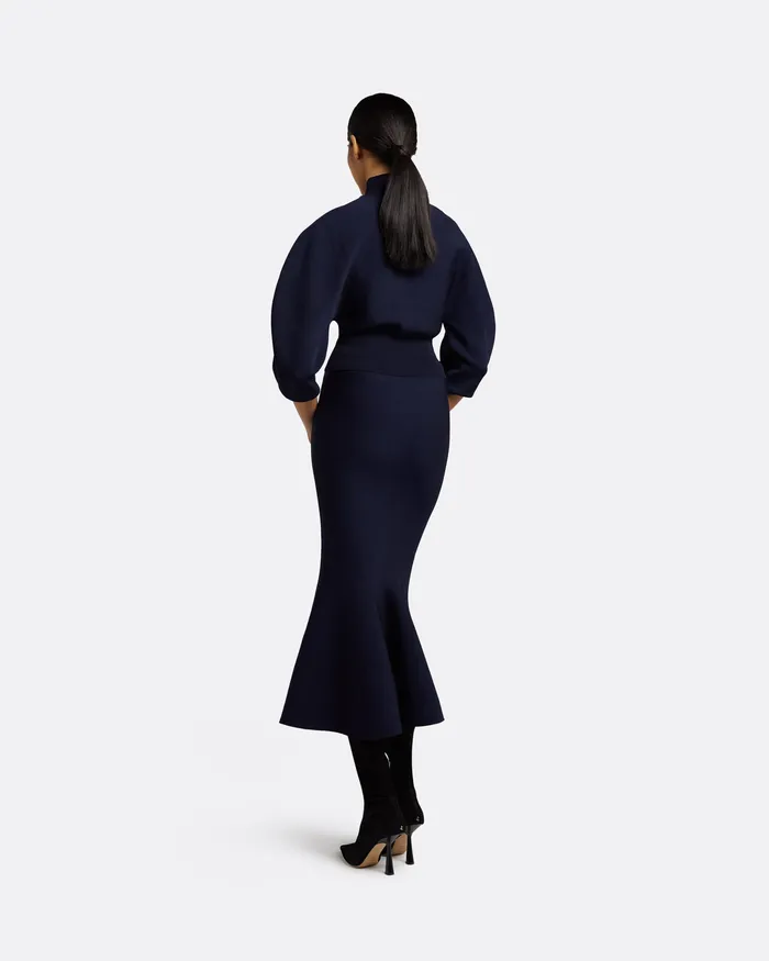 Safiyaa Skirts Women Kimberley Navy Knit Skirt Navy