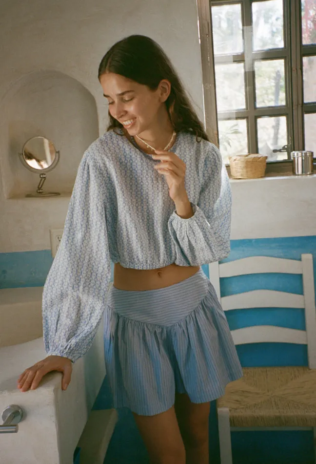 Sale Aleka Top Azure Women Ciao Lucia Long Sleeve Tops