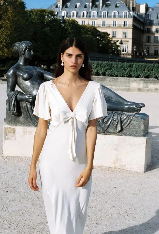 Sale Brunello Dress Ivory Women Ciao Lucia Evening Dresses