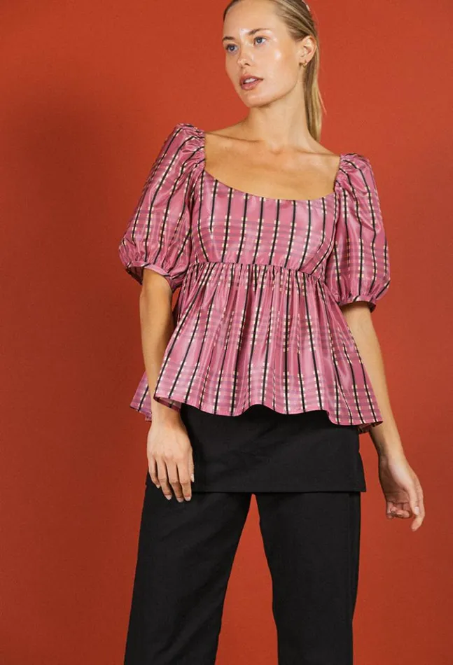 Sale Kara Top Garnet Women Ciao Lucia Short Sleeve Tops