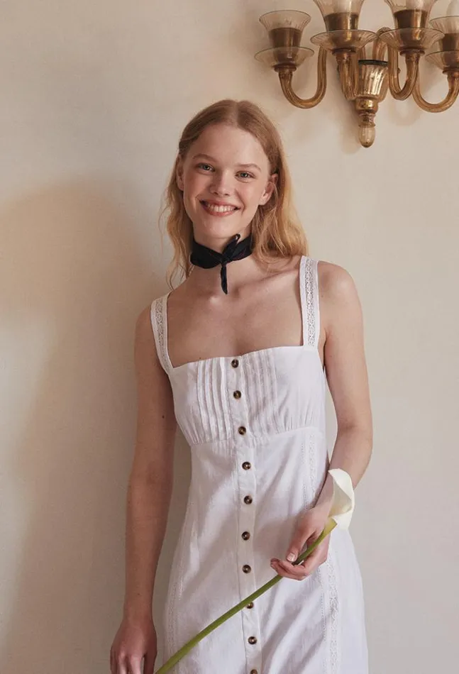 Sale Marta Dress White Women Ciao Lucia Long Dresses