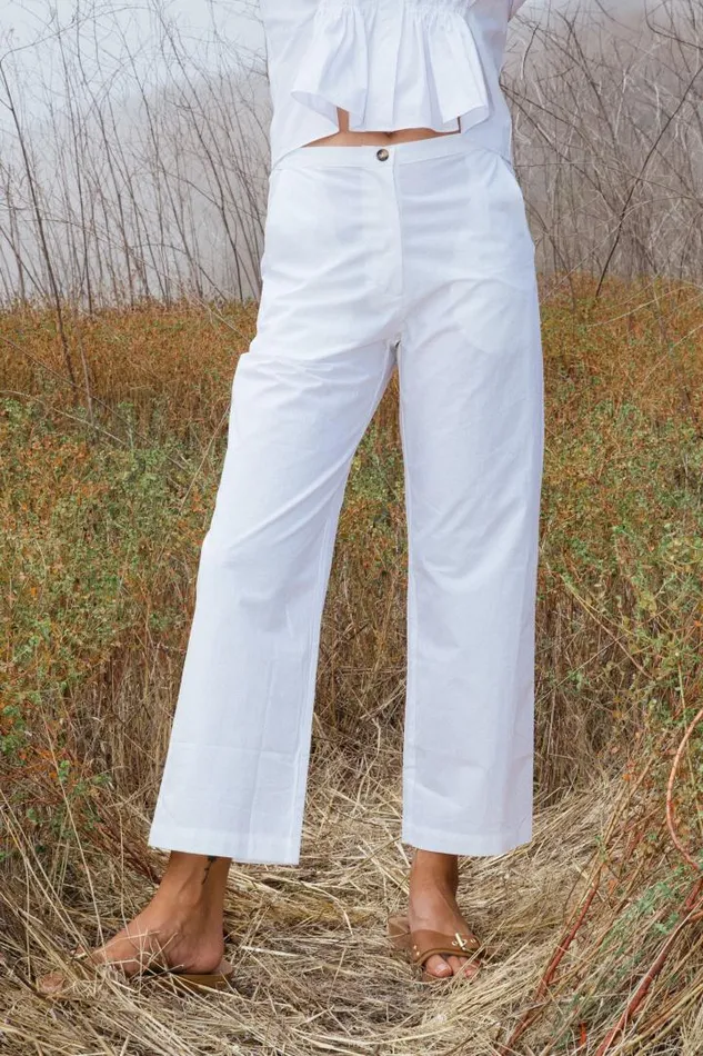 Sale Pietro Pant White Cotton Women Ciao Lucia Pants