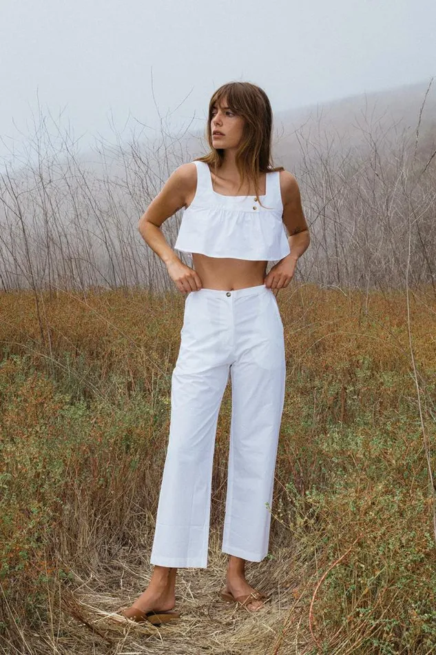 Sale Pietro Pant White Cotton Women Ciao Lucia Pants