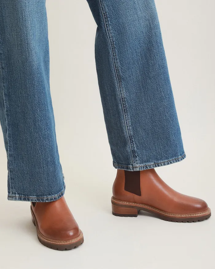Samira flat ankle boots brandy leather FLAT BOOTS jomercer Women Samira flat ankle boots brandy leather FLAT BOOTS jomercer Women