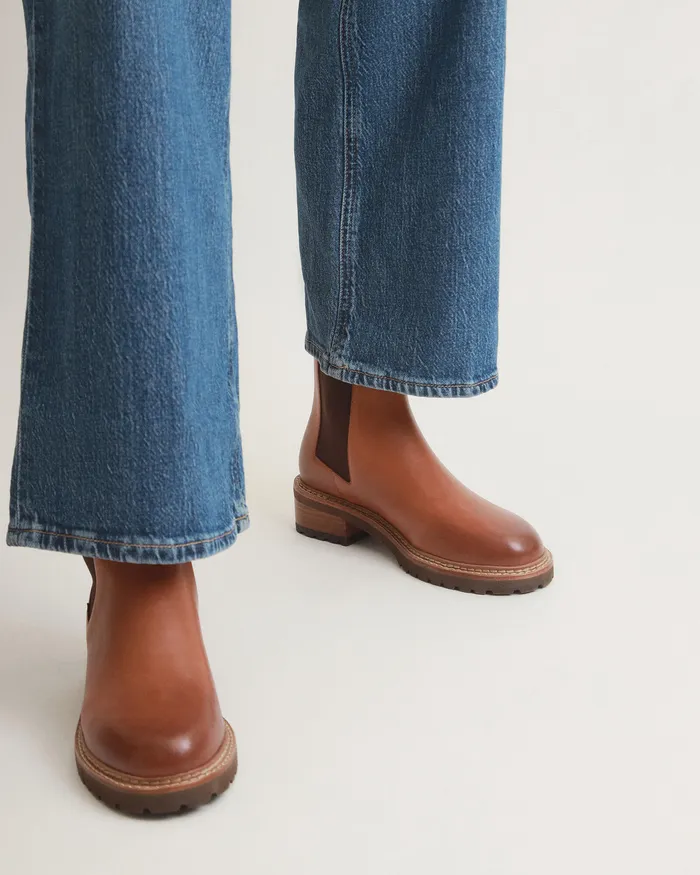 Samira flat ankle boots brandy leather FLAT BOOTS jomercer Women Samira flat ankle boots brandy leather FLAT BOOTS jomercer Women