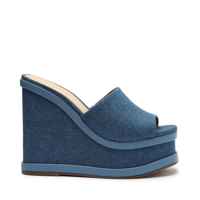 Sandals Dalle Denim Sandal Blue Schutz Shoes Platforms