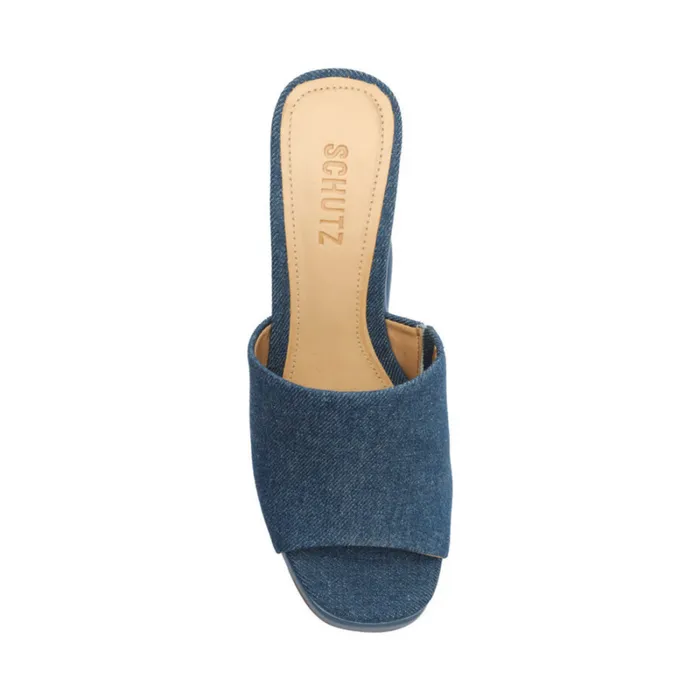 Sandals Dalle Denim Sandal Blue Schutz Shoes Platforms