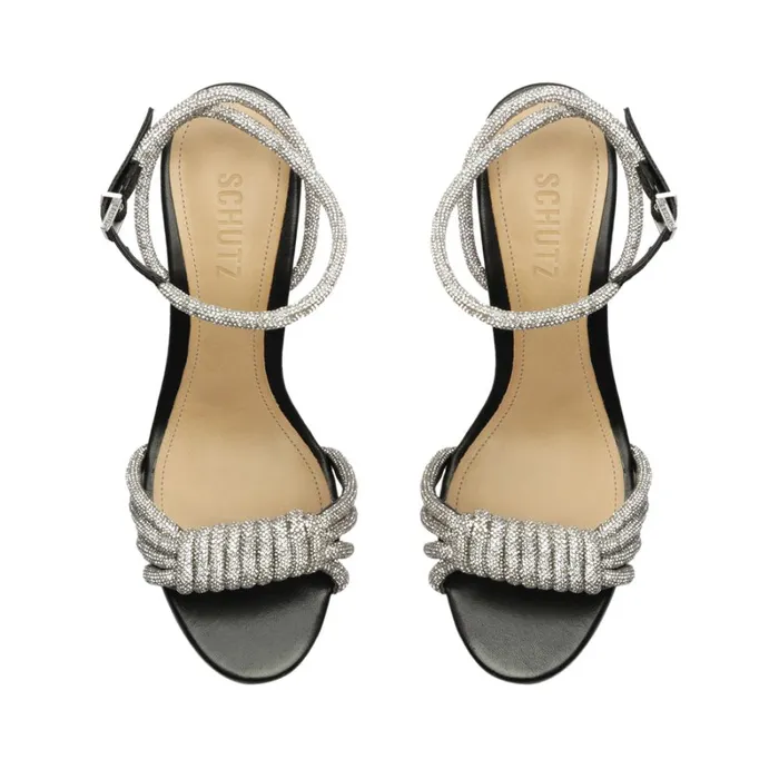 Sandals Jewell Block Leather Sandal Black Schutz Shoes Block Heels Sandals Jewell Block Leather Sandal Black Schutz Shoes Block Heels