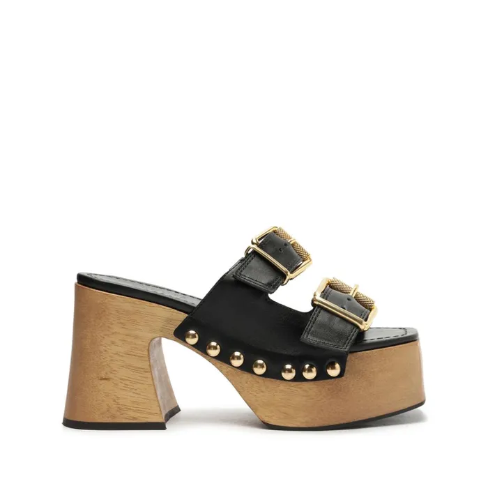 Sandals Kayleigh Leather Sandal Black Schutz Shoes Platforms