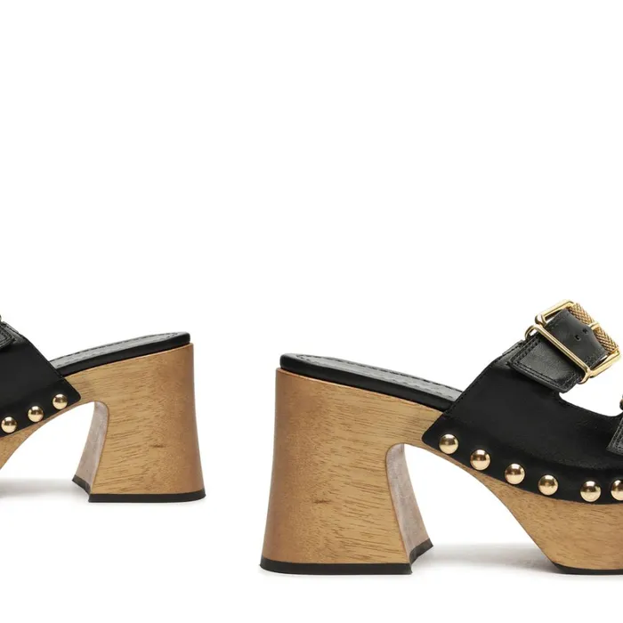 Sandals Kayleigh Leather Sandal Black Schutz Shoes Platforms