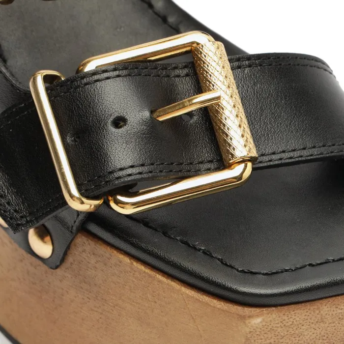 Sandals Kayleigh Leather Sandal Black Schutz Shoes Platforms