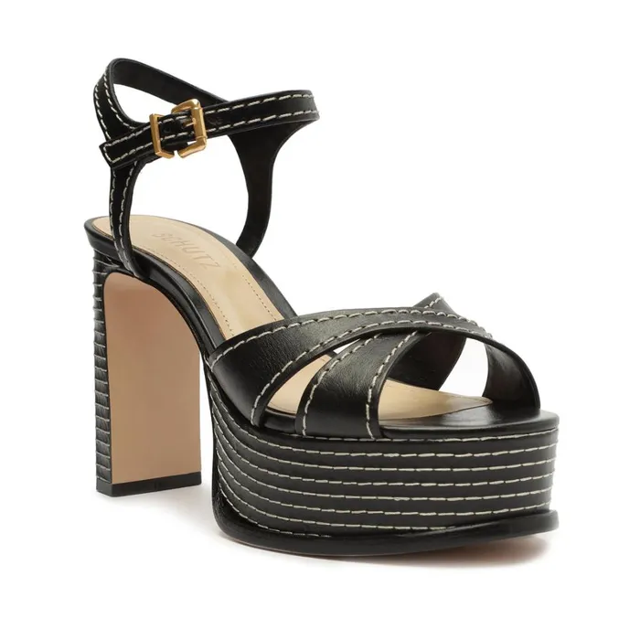 Sandals Keefa Casual Sandal Black Schutz Shoes Platforms
