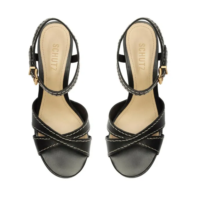 Sandals Keefa Casual Sandal Black Schutz Shoes Platforms