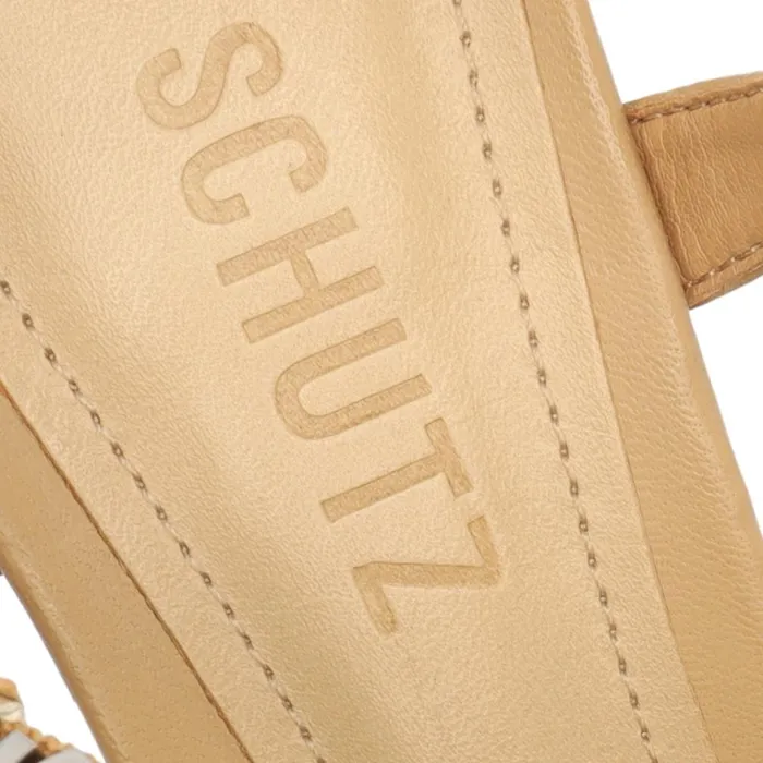 Sandals Keefa Nappa Leather Sandal Light Nude Schutz Shoes Platforms
