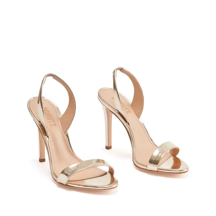 Sandals Luriane Sandal Platina Gold Schutz Shoes Stiletto Heels Sandals Luriane Sandal Platina Gold Schutz Shoes Stiletto Heels