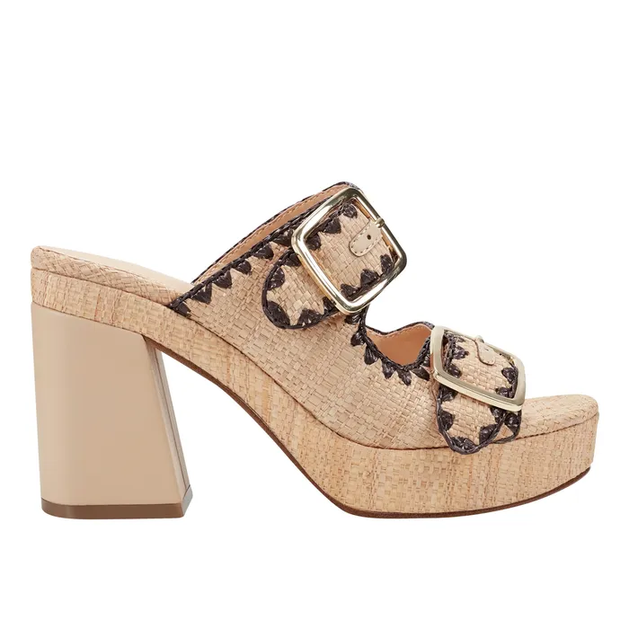 Sandals Marc Fisher Women Dalen Platform Sandal Light Natural