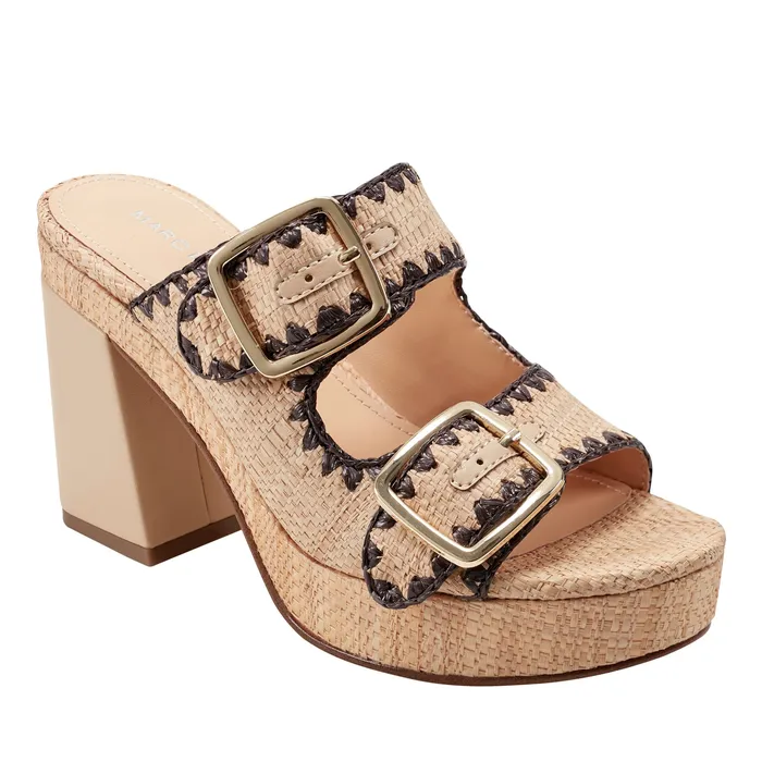 Sandals Marc Fisher Women Dalen Platform Sandal Light Natural