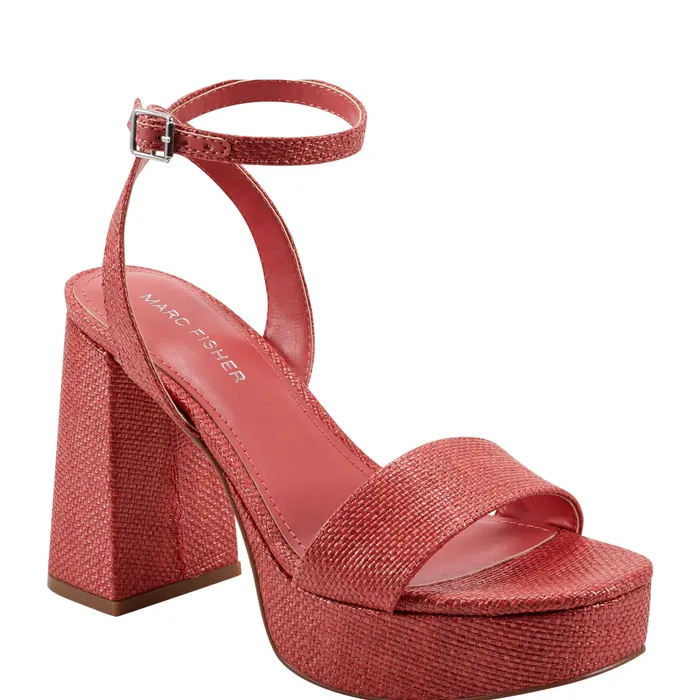 Sandals Sadel Platform Sandal Medium Red Marc Fisher Women