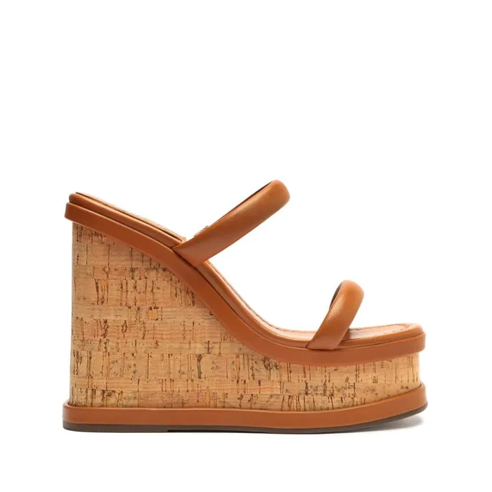 Sandals Ully Casual Nappa Leather Sandal Honey Peach Schutz Shoes Platforms