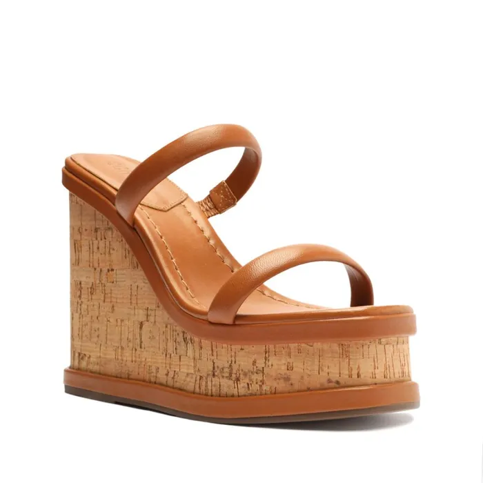 Sandals Ully Casual Nappa Leather Sandal Honey Peach Schutz Shoes Platforms