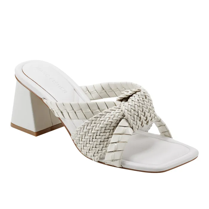 Sandals Women Macki Block Heel Sandal Chic Cream Marc Fisher