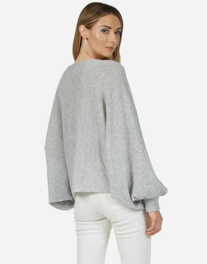 Sash Feather Rainbow Heather Grey Women Lauren Moshi Sweaters and Knits