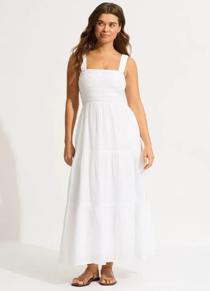 Seafolly Beach Dresses Women Faithful Midi 8211 White