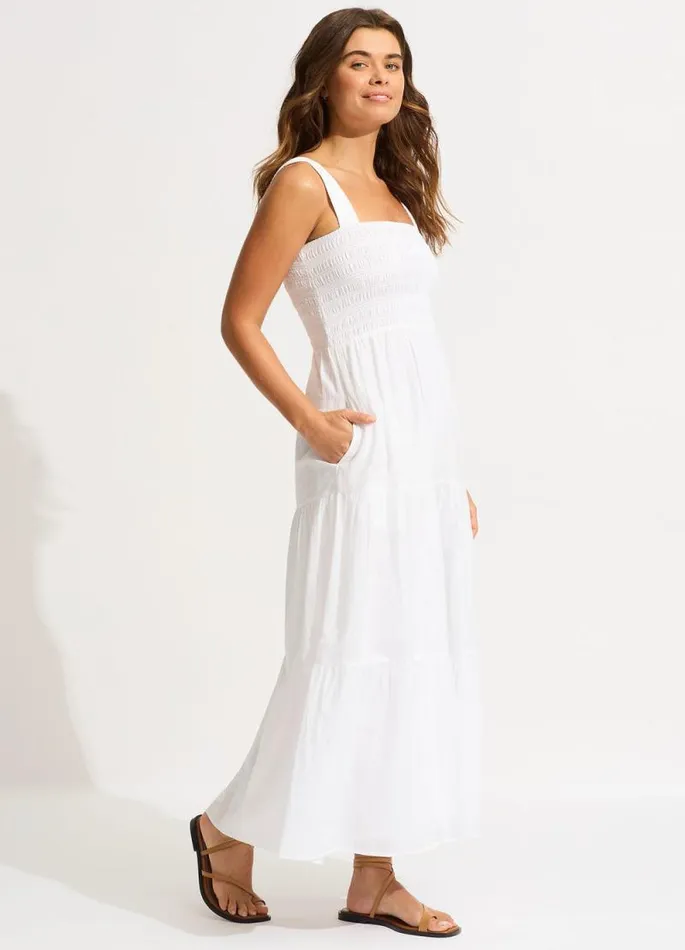 Seafolly Beach Dresses Women Faithful Midi 8211 White