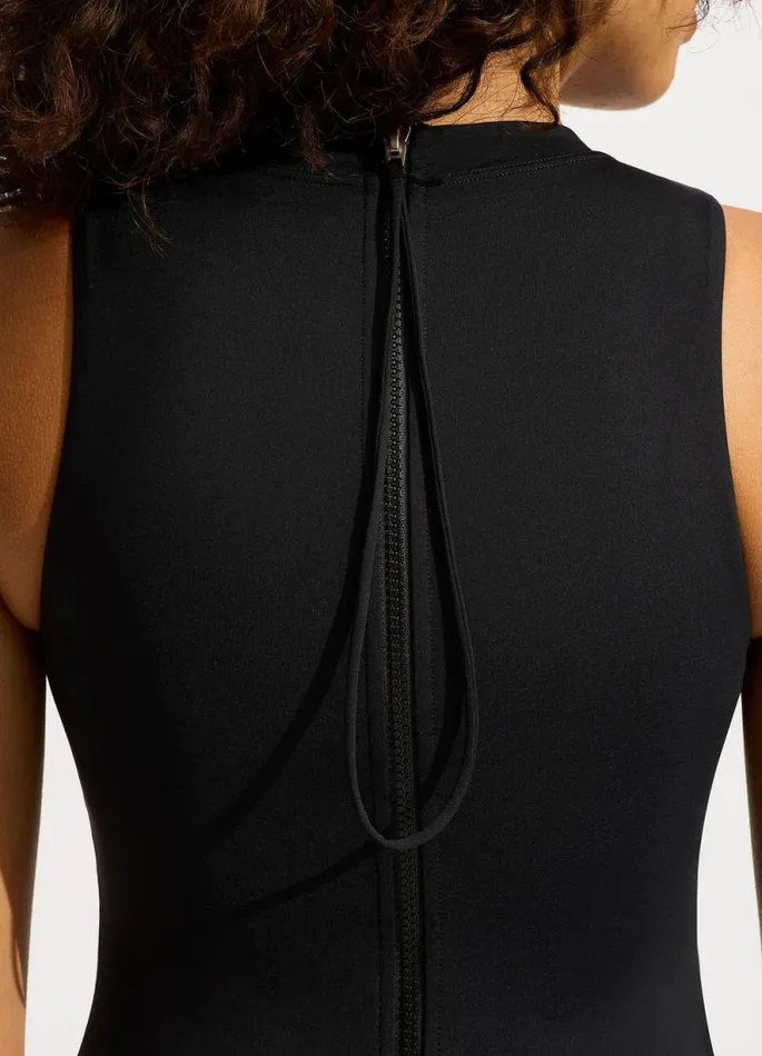 Seafolly Black One Pieces Women Seafolly Collective Boyleg Zip One Piece 8211 Black