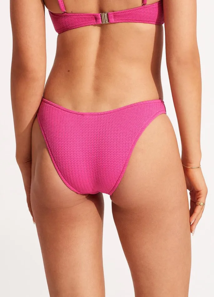 Seafolly Brazilian Women Sea Dive High Cut Pant 8211 Fuchsia Rose