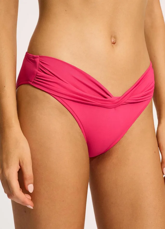 Seafolly Hipster Women Seafolly Collective Twist Band Hipster 8211 Raspberry