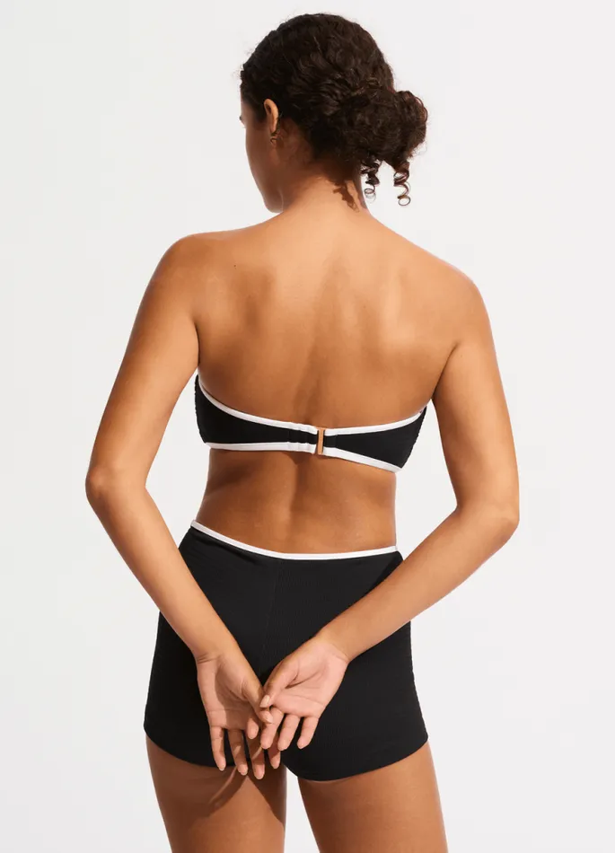 Seafolly More Coverage Women Beach Bound Boyleg Bikini Bottom 8211 Black