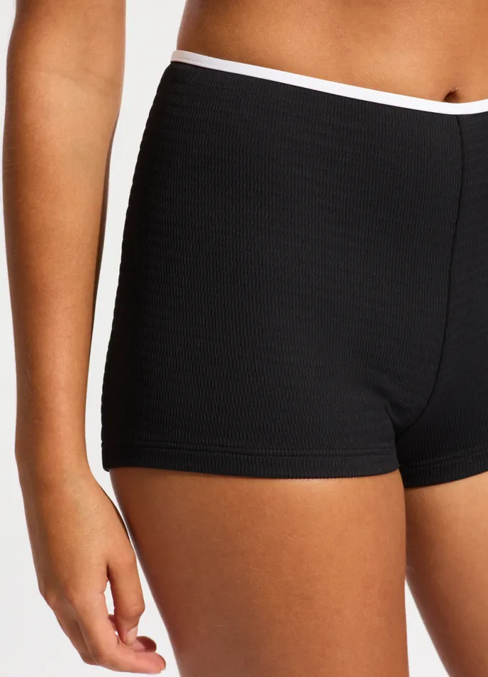 Seafolly More Coverage Women Beach Bound Boyleg Bikini Bottom 8211 Black