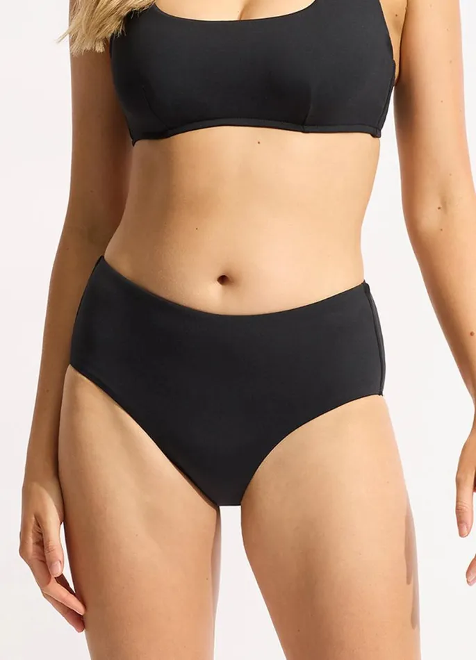 Seafolly More Coverage Women Seafolly Collective Wide Side Retro 8211 Black