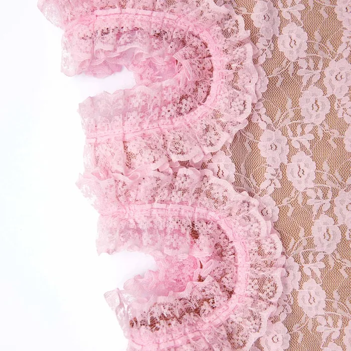 Self Portrait Jumpsuits Women Pink Lace Cut Out Jumpsuit