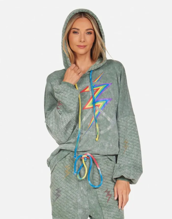 Serilda Crystal Lightning Peace Military Mineral Primary Tie Dye Women Lauren Moshi Hoodies