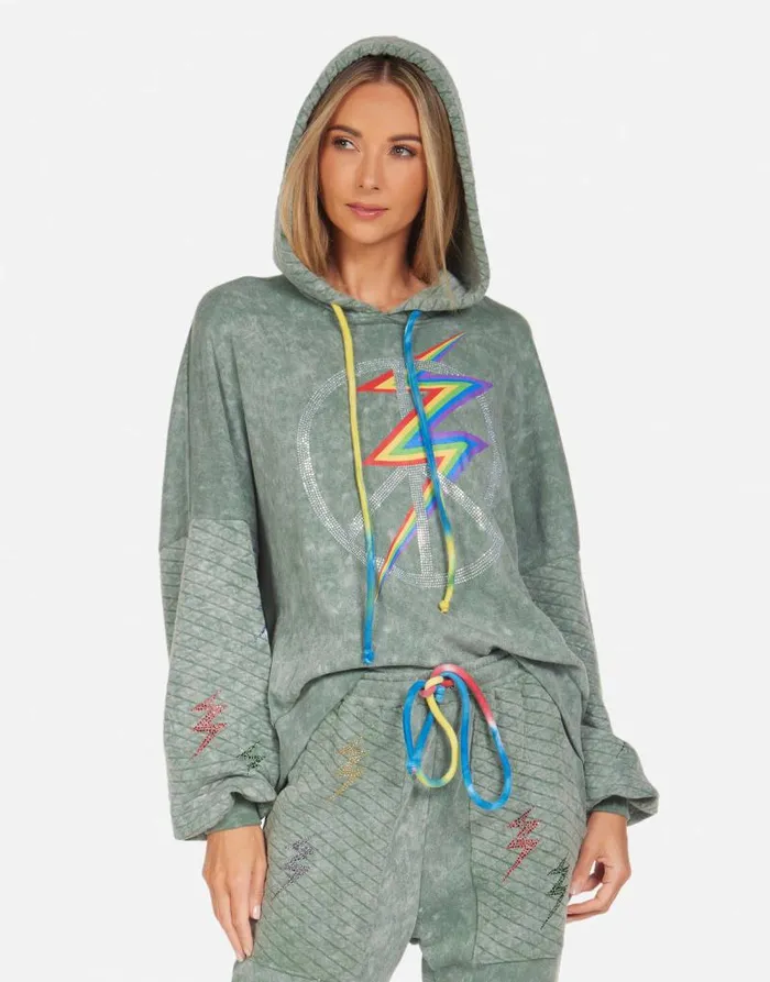 Serilda Crystal Lightning Peace Military Mineral Primary Tie Dye Women Lauren Moshi Hoodies