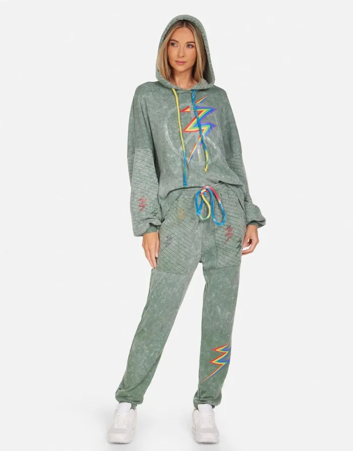 Serilda Crystal Lightning Peace Military Mineral Primary Tie Dye Women Lauren Moshi Hoodies