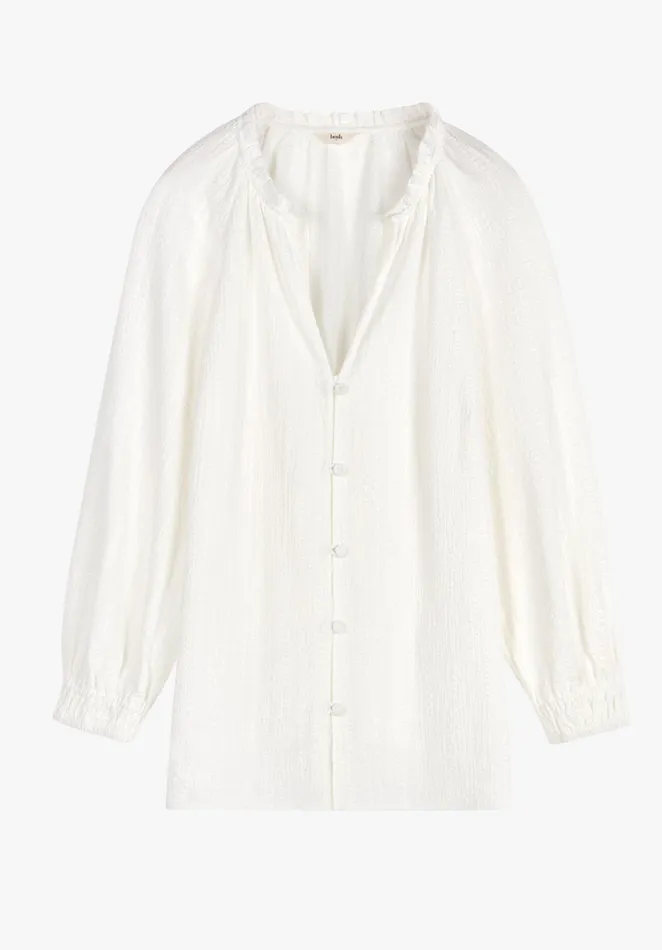 Shirts and Blouses Women Hush Clara Textured Blouse Ecru