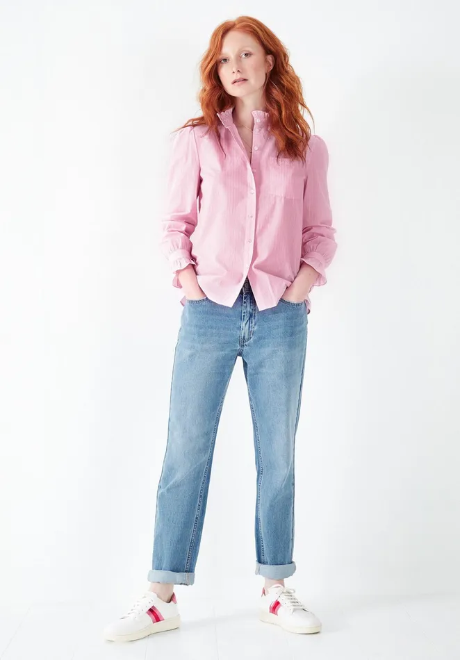 Shirts and Blouses Women Hush Florence Striped Shirt Soft Pink