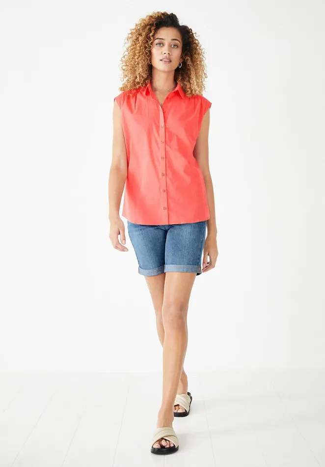 Shirts and Blouses Women Hush Sellin Gathered Shirt Coralpink