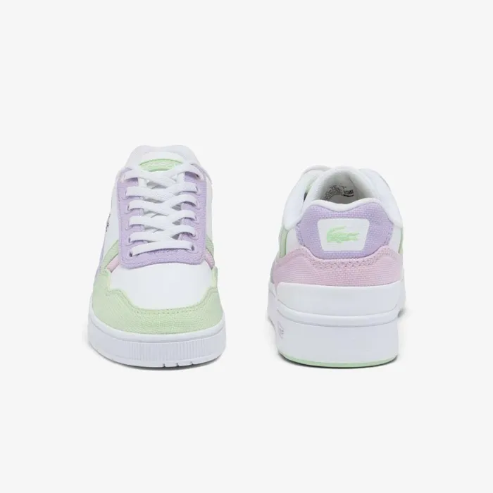 Shoes and Accessories Kids Lacoste Children039s TClip Sneakers Whitepink B53