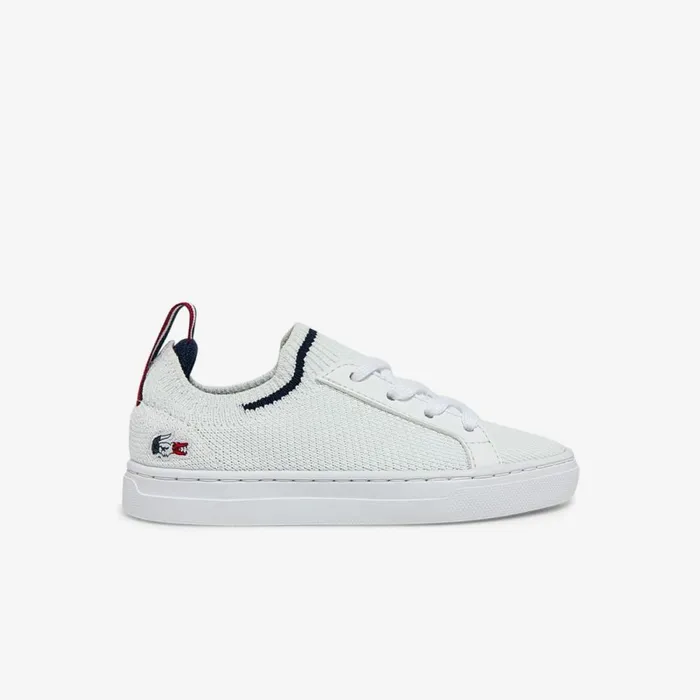 Shoes and Accessories Kids Lacoste Infants039 La Pique Tricolor Sneakers Whtnvyred 407