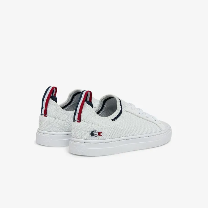 Shoes and Accessories Kids Lacoste Infants039 La Pique Tricolor Sneakers Whtnvyred 407