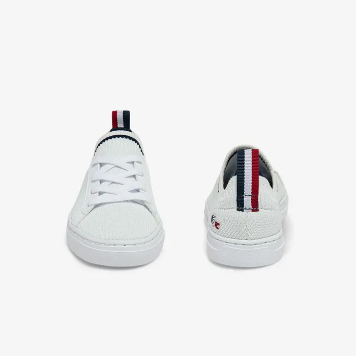 Shoes and Accessories Kids Lacoste Infants039 La Pique Tricolor Sneakers Whtnvyred 407
