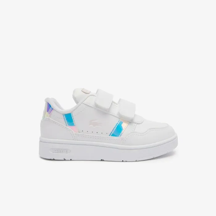 Shoes and Accessories Kids Lacoste Infants039 TClip Sneakers Whtlt Pink 1y9